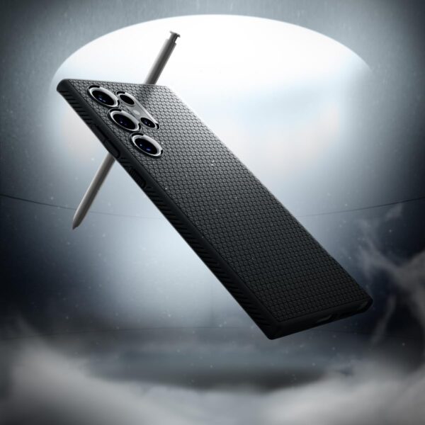 Spigen Liquid Air Back Cover Case Compatible with Galaxy S24 Ultra (TPU | Matte Black) - Image 2