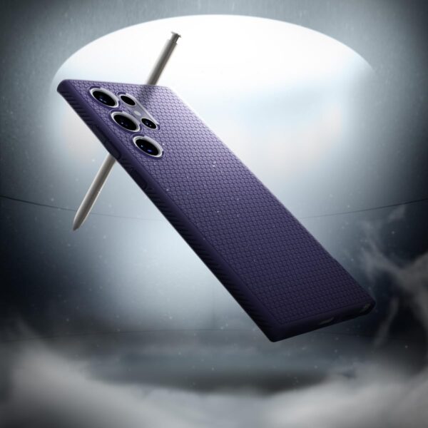 Spigen Liquid Air Back Cover Case Compatible with Galaxy S24 Ultra (TPU | Deep Purple) - Image 3