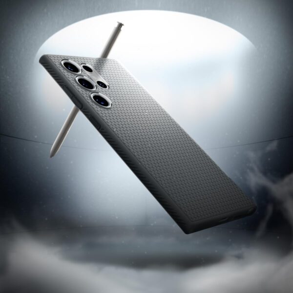 Spigen Liquid Air Back Cover Case Compatible with Galaxy S24 Ultra (TPU | Marble Gray) - Image 2