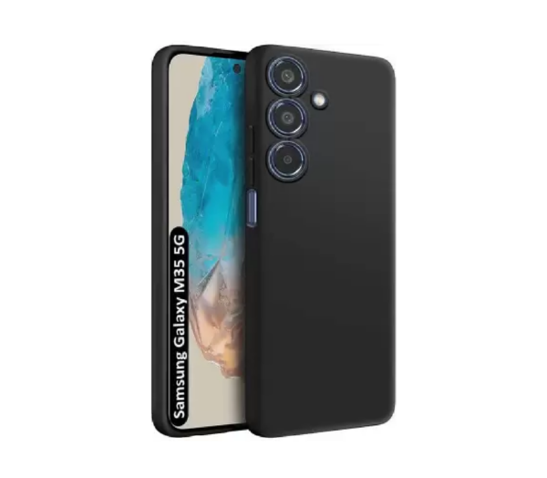 Nainz Back Cover for Samsung Galaxy M35 5G  (Black)