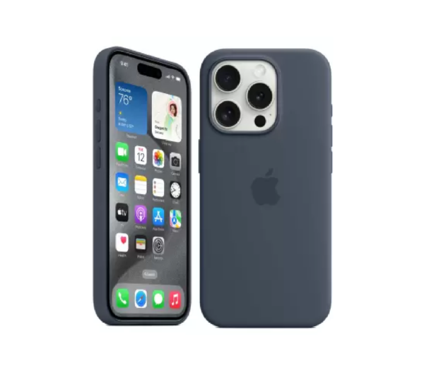 FIXTOTEL Back Cover for Apple iPhone 15 Pro Max Blue