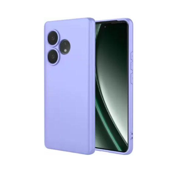 Vshop Back Cover for Liquid Silicon Back Cover Case for Realme GT 6 / GT 6T 5G