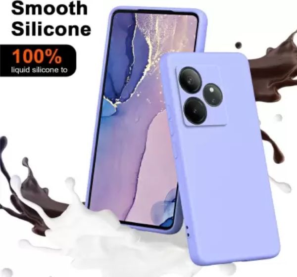 Vshop Back Cover for Liquid Silicon Back Cover Case for Realme GT 6 / GT 6T 5G - Image 3
