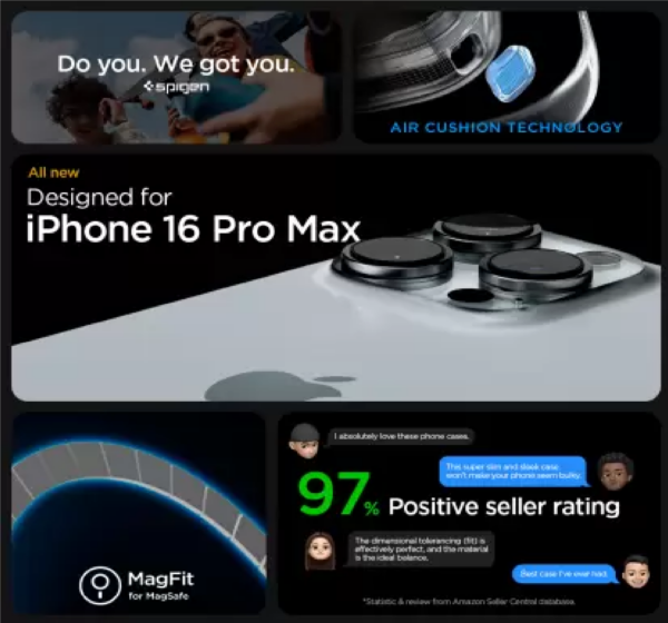 Spigen Back Cover for Apple iPhone 16 Pro Max - Image 2
