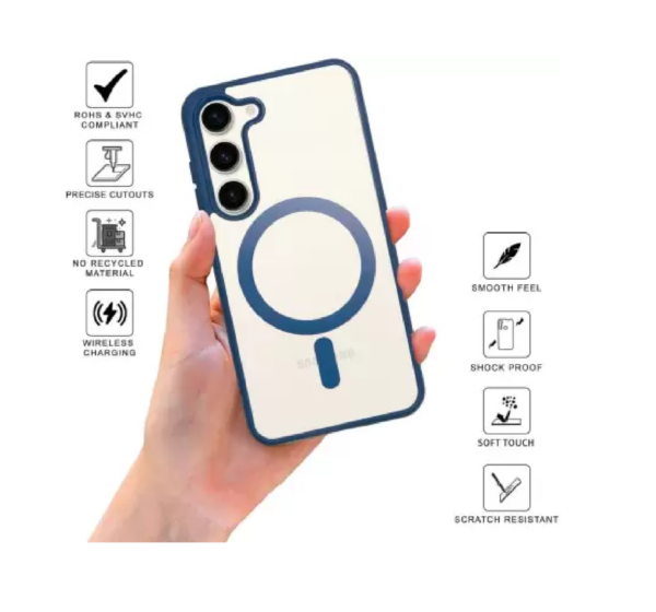 Sprig Transparent Magnetic Back Cover for SAMSUNG Galaxy S23 5G, - Image 2