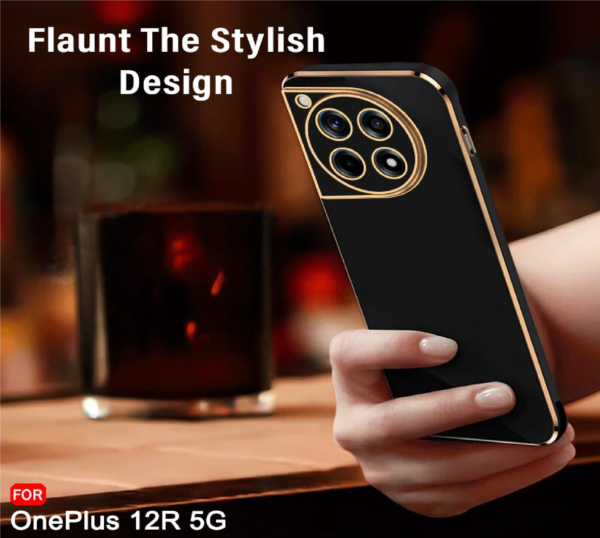 TheGiftKart Luxurious Golden-Plated Back Cover Case for OnePlus 12 5G - Image 2