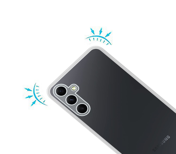 VIDO Silicone Transparent Back Case Cover for Samsung Galaxy A34 5G - Image 2