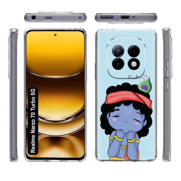 Fashionury Back Cover Case Designer Flexible Soft Back Case Cover for Realme NARZO 70 Turbo 5G -D1198 - Image 2