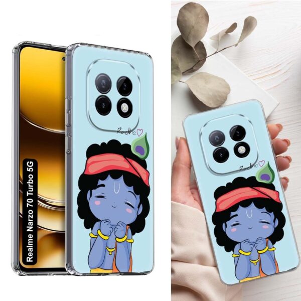 Fashionury Back Cover Case Designer Flexible Soft Back Case Cover for Realme NARZO 70 Turbo 5G -D1198 - Image 3