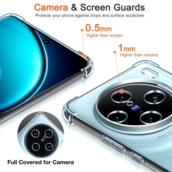 Newlike Thermoplastic Polyurethane Case-For Vivo X100- Transparent - Image 3